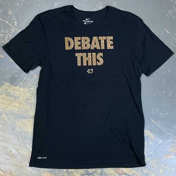 Nike Kevin Durant Shirt 561416-00A Dri Fit Debate This Large - Picture 9 of 9